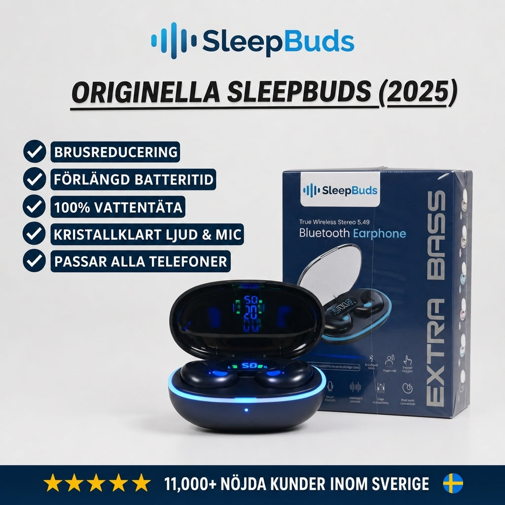 SleepBuds™ – Full Nattsömn, Noll Kompromiss